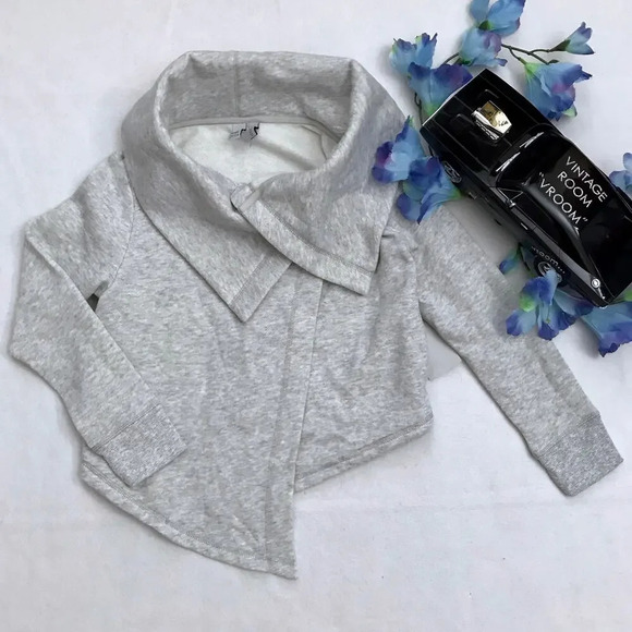 Z by Zella NWT Lightweight Heather Grey Jacket Girls S (7/8) - Picture 2 of 14